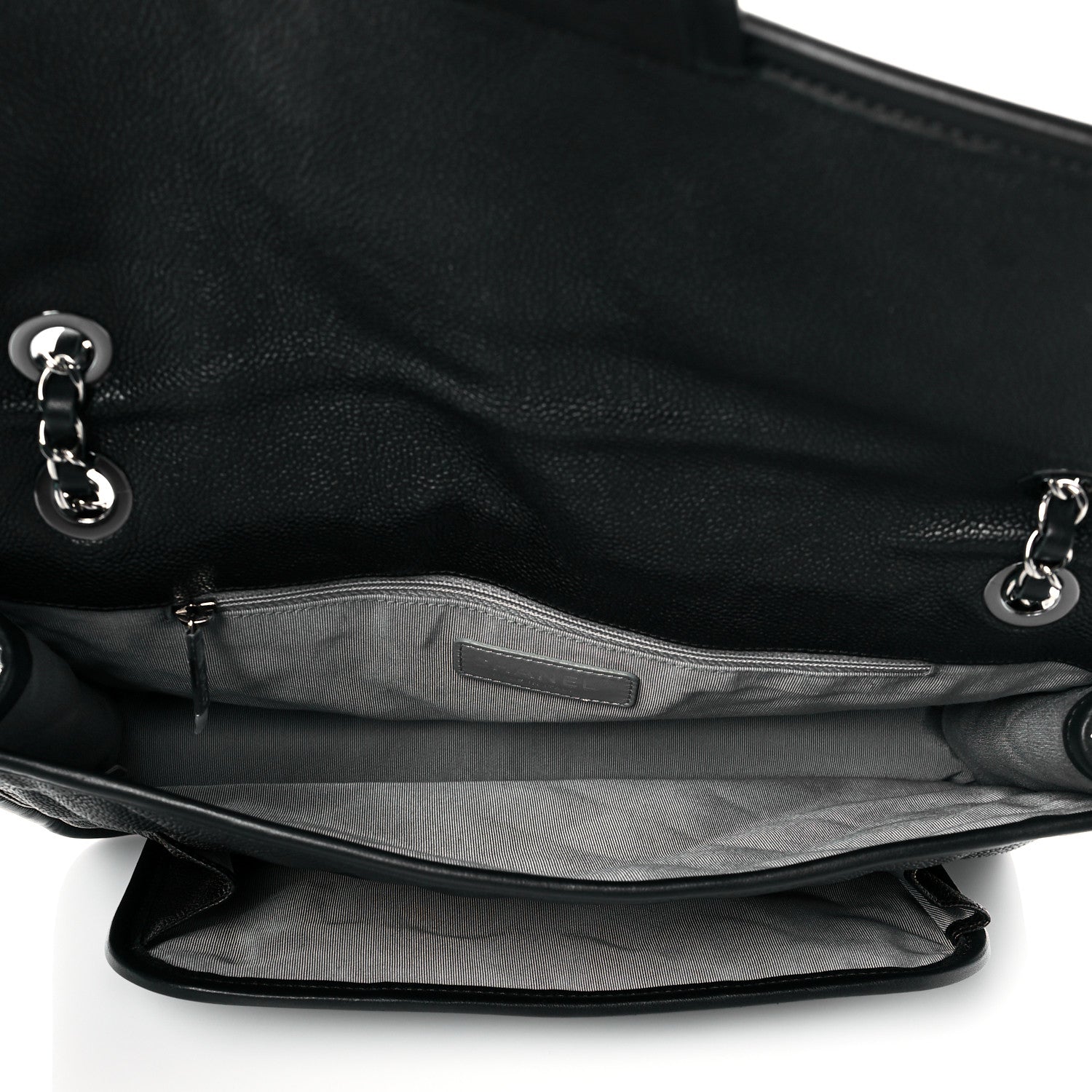 Chanel Caviar Quilted Large French Riviera Flap Black 5 of 10