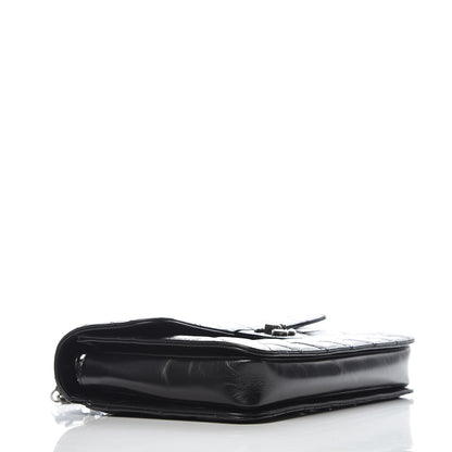Chanel Glazed Calfskin Quilted Large Perfect Edge Flap Black 4 of 8