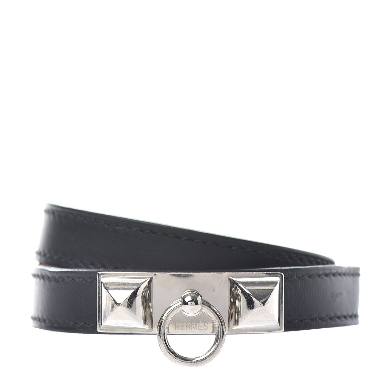 Hermes Chamonix Rivale Double Tour Bracelet S Black 1 of 4