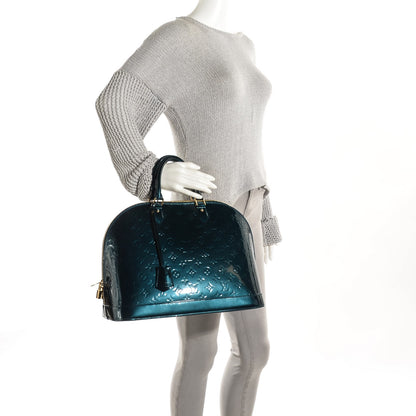 Louis Vuitton Vernis Alma GM Blue Nuit 2 of 7