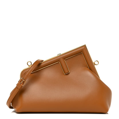 Fendi Shiny Nappa Small Fendi First Caramello 1 of 11