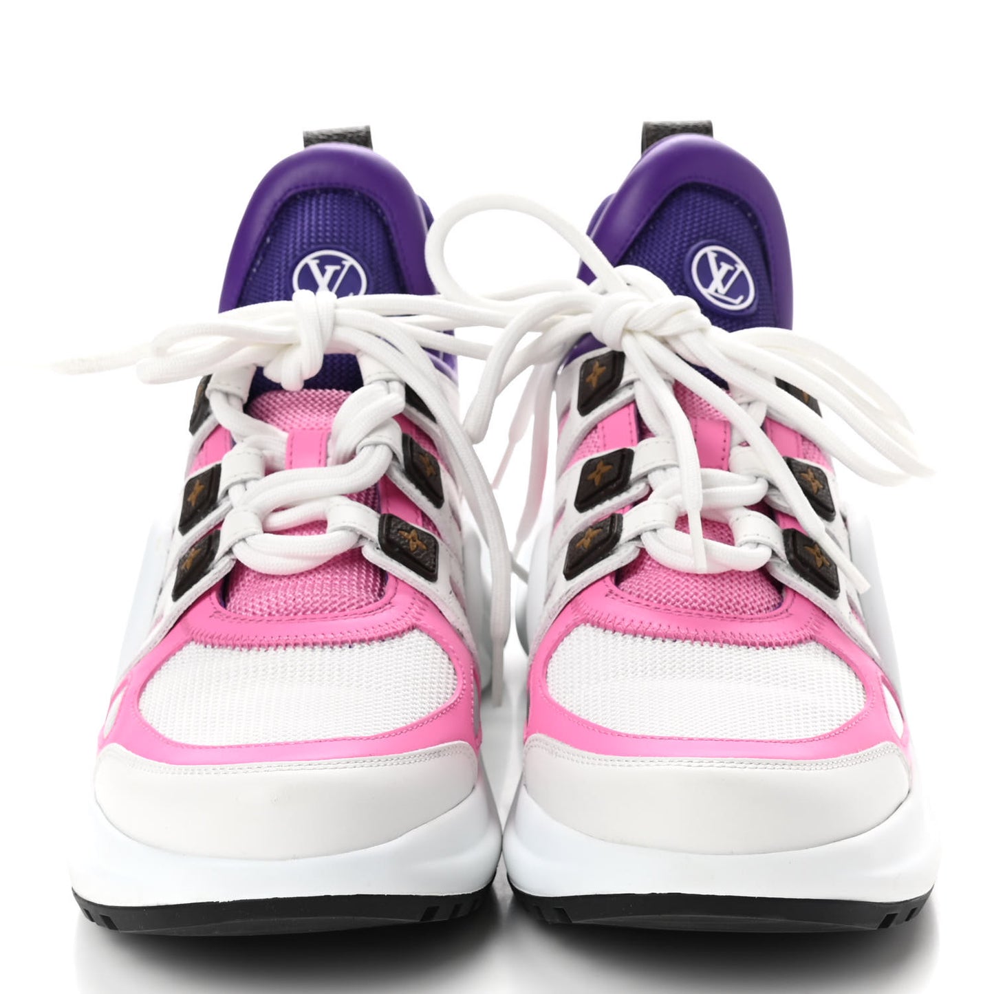 Calfskin Technical Nylon LV Archlight Sneaker 37 Pink