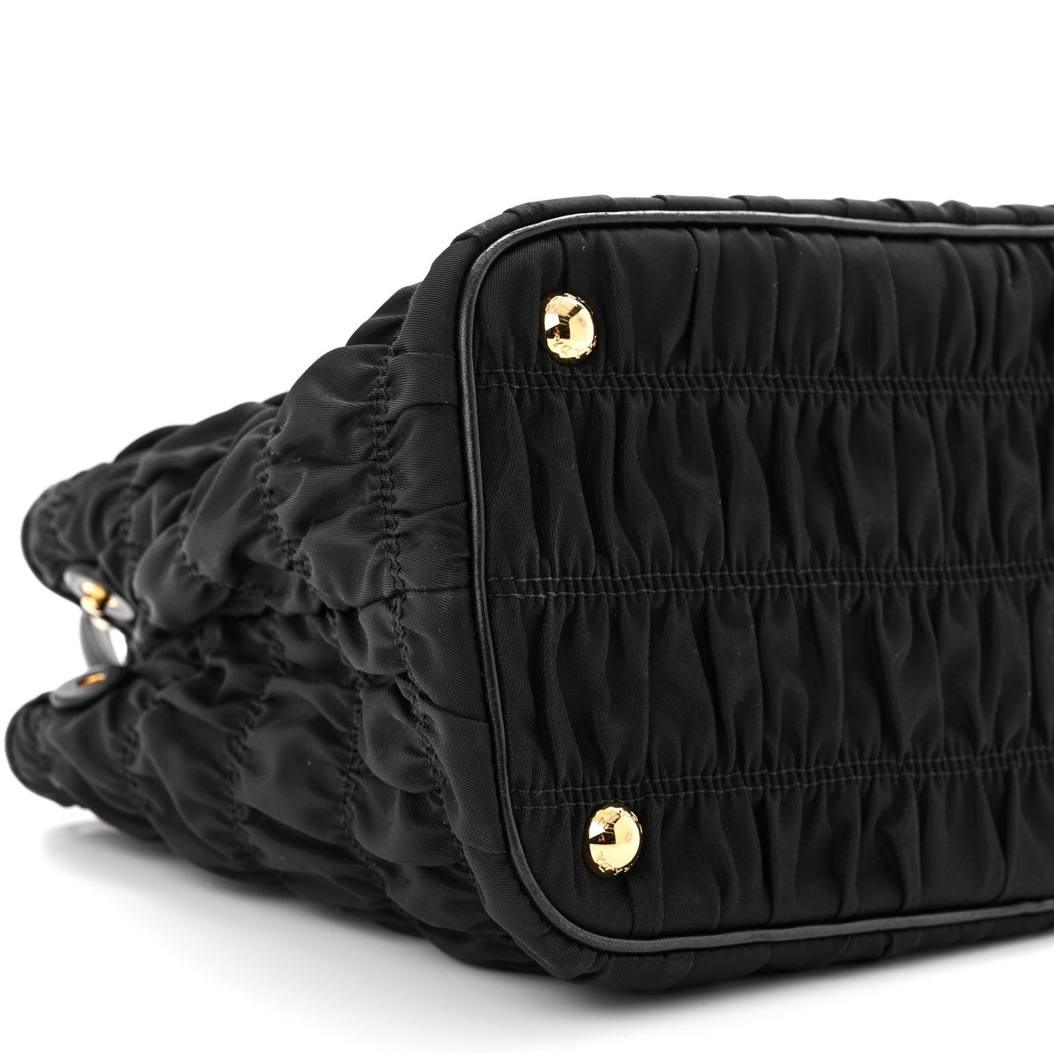 Prada Tessuto Nylon Gaufre Small Tote Black 8 of 9