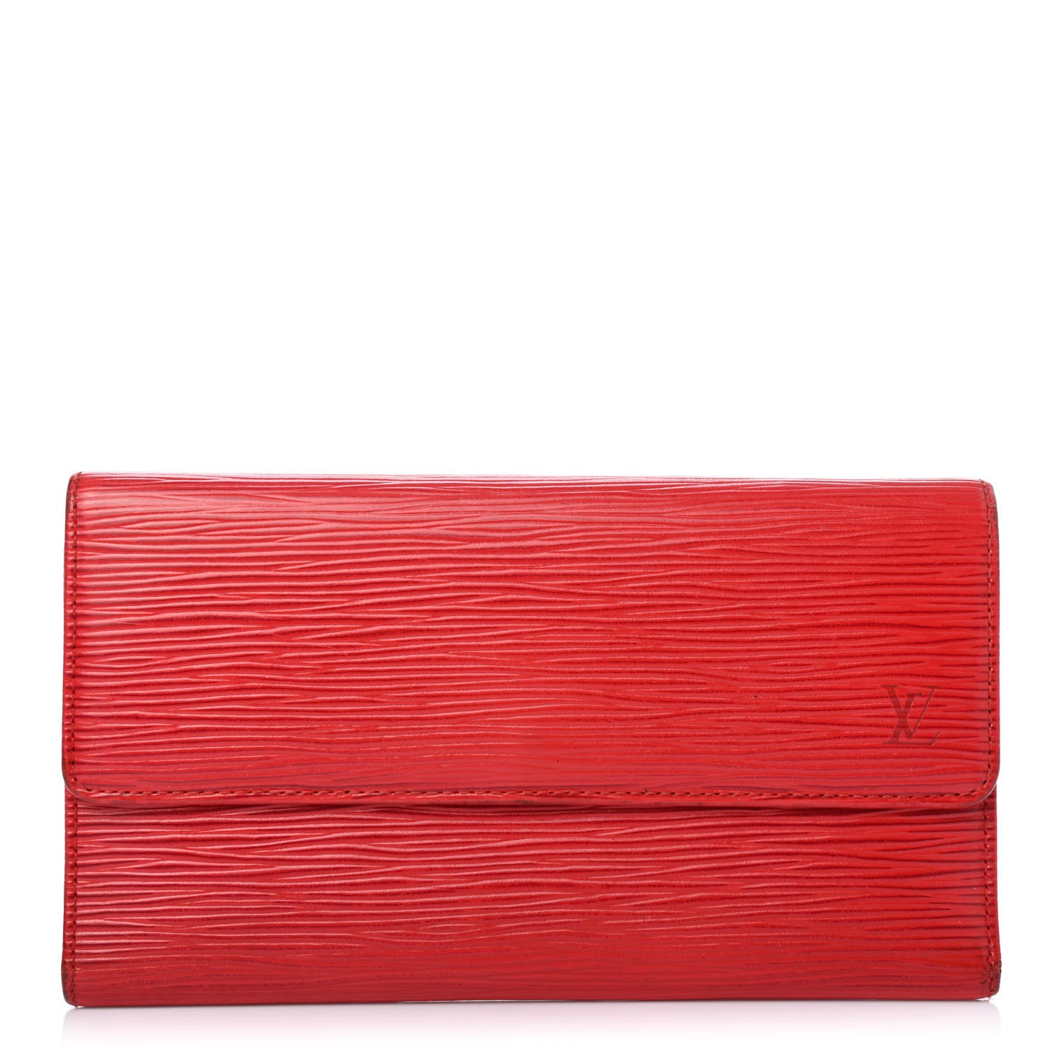 Louis Vuitton Epi Porte Tresor International Wallet Castillan Red 1 of 4