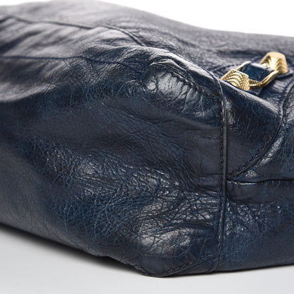Balenciaga Agneau Giant 12 Gold Hardware Day Hobo Bleu Mineral 6 of 11
