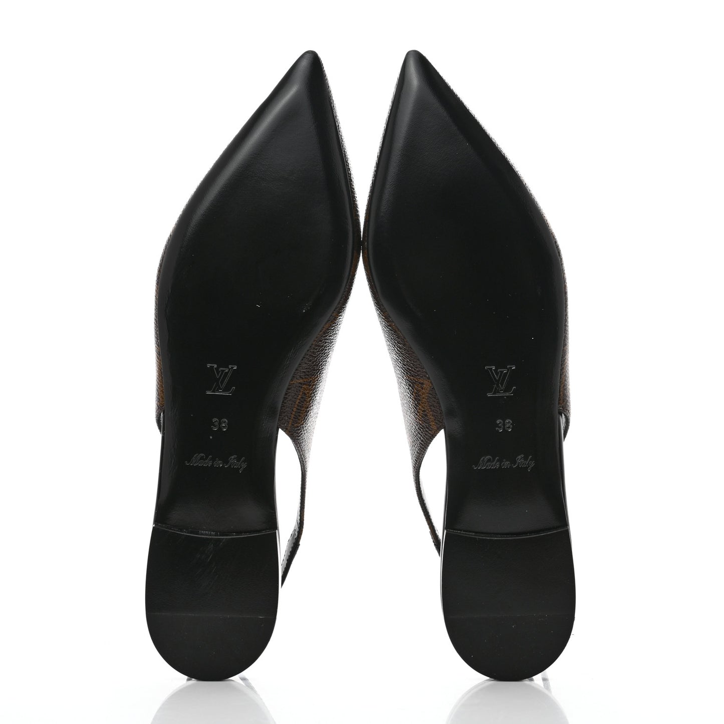 Patent Monogram Cherie Slingback Ballerina Flats 38