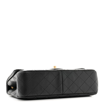 Chanel Lambskin Quilted Small Sweet Camellia Flap Black 4 of 11