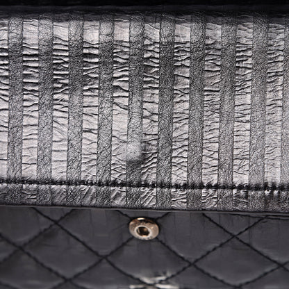 Chanel Metallic Calfskin Striped 2.55 Reissue 226 Flap Black 14 of 14