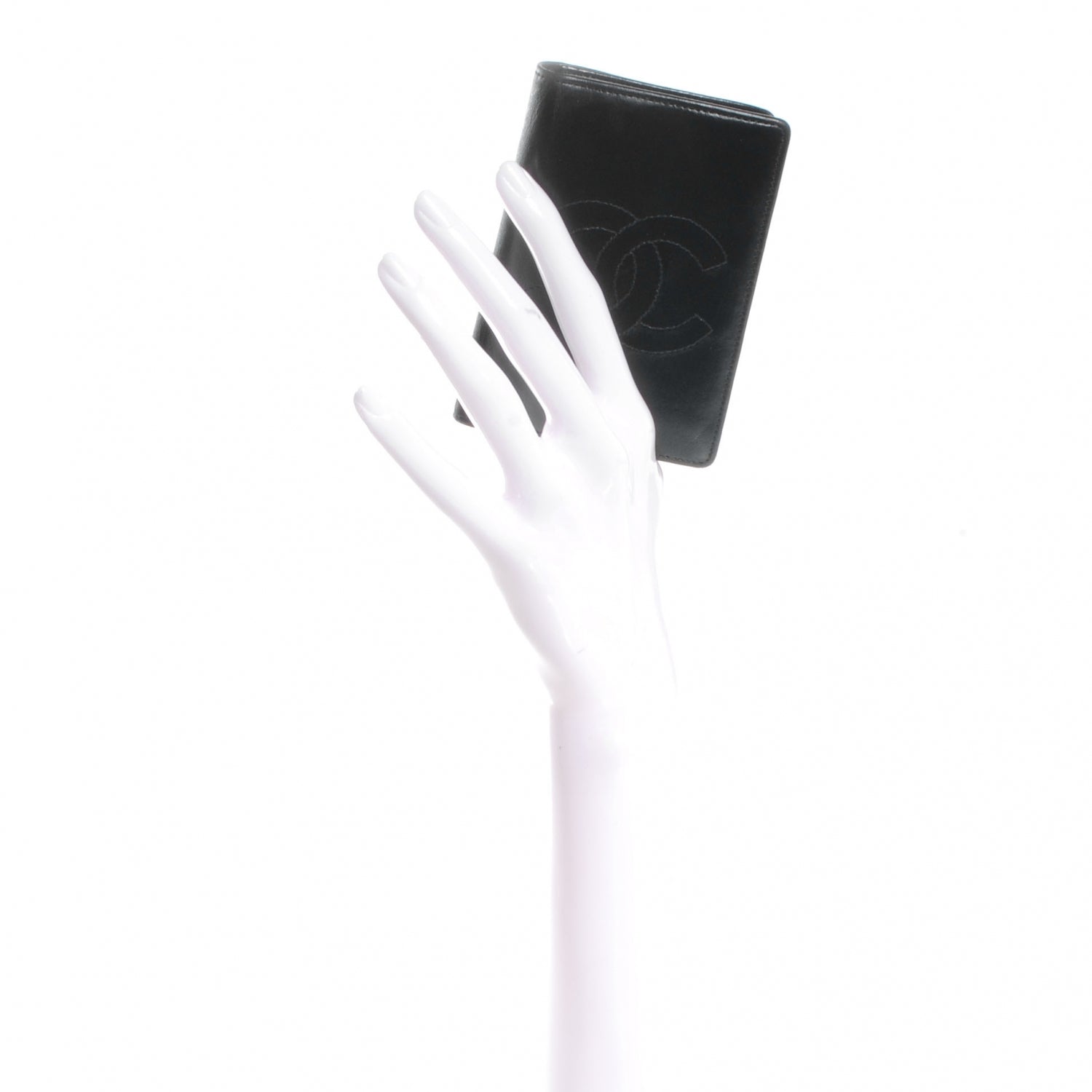 Chanel Lambskin Wallet Black 2 of 9