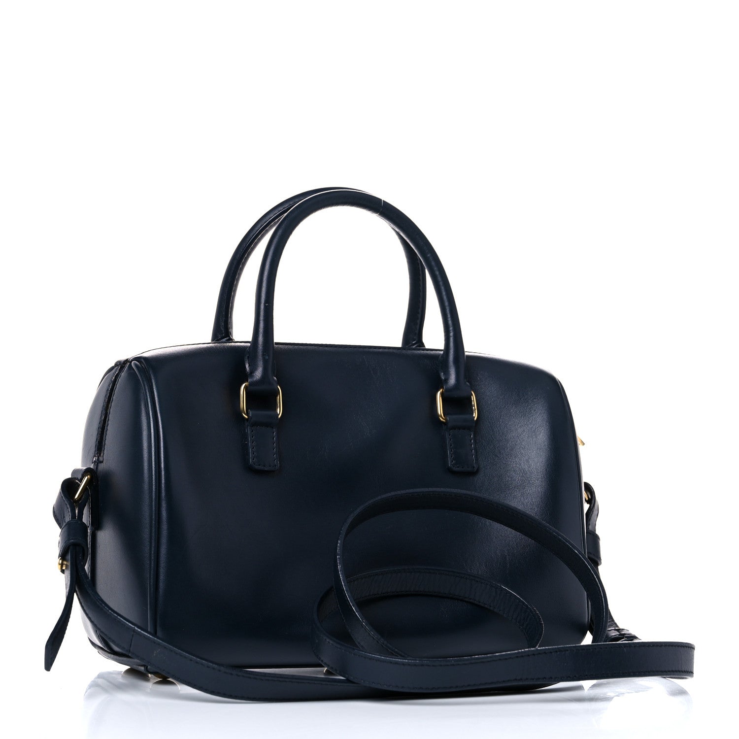 Saint Laurent Calfskin Classic Baby Duffle Navy Blue 3 of 27