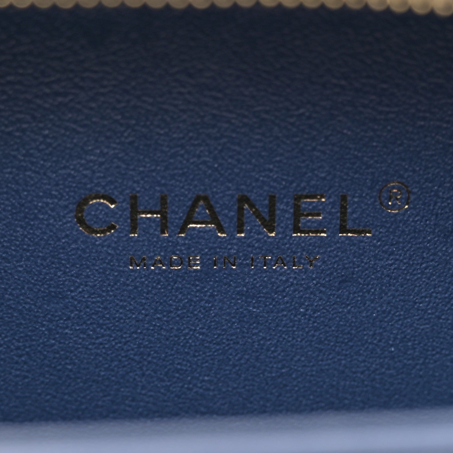 Chanel Tweed Snakeskin Quilted Small CC Filigree Vanity Case Dark Navy 6 of 11