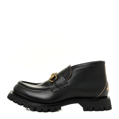 Gucci Cordovan Lux Mens Harald Horsebit Ankle Boots 7 Black 1 of 19