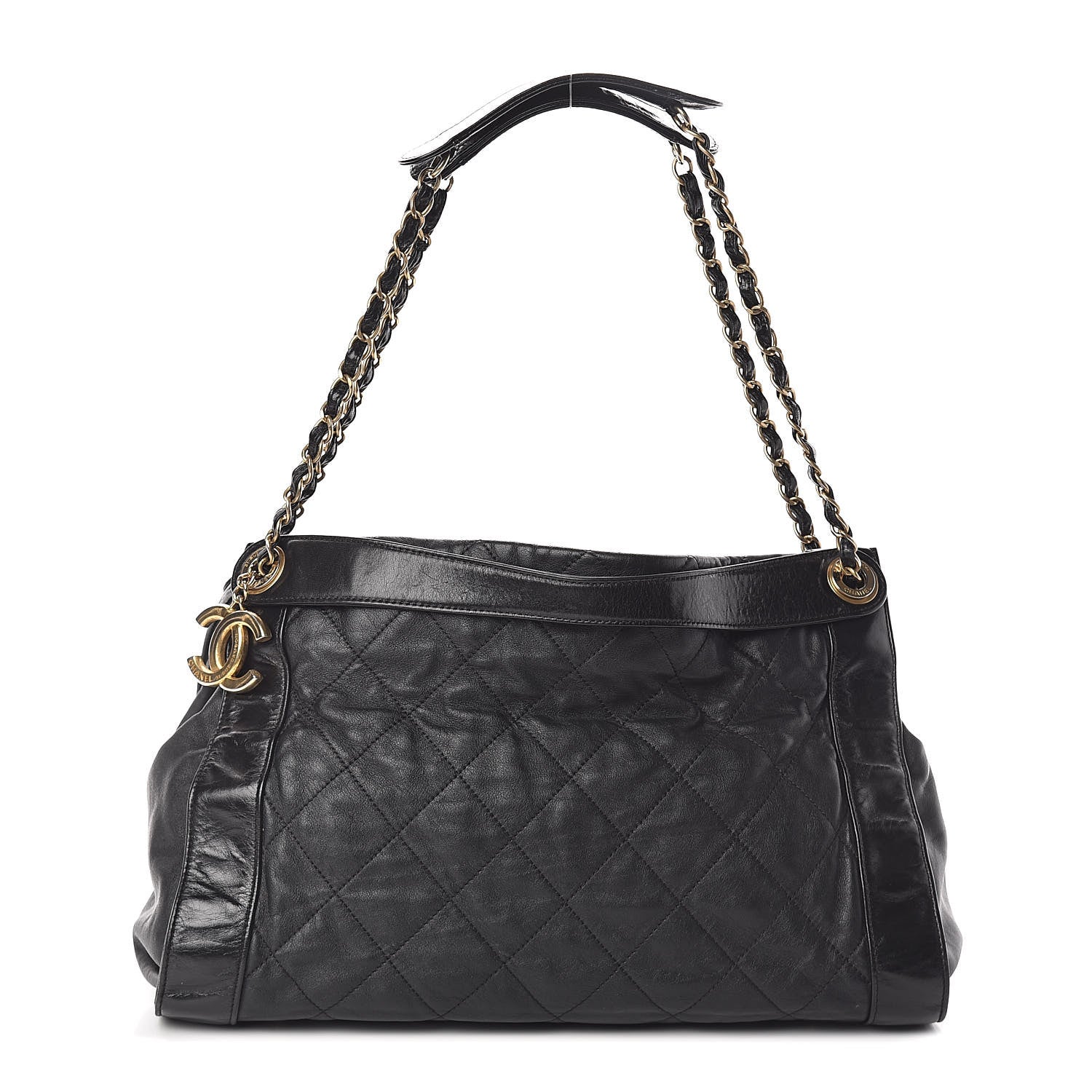 Chanel Calfskin Quilted Small In The Mix Shopping Tote Black 1 of 11