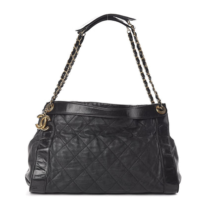 Chanel Calfskin Quilted Small In The Mix Shopping Tote Black 1 of 11