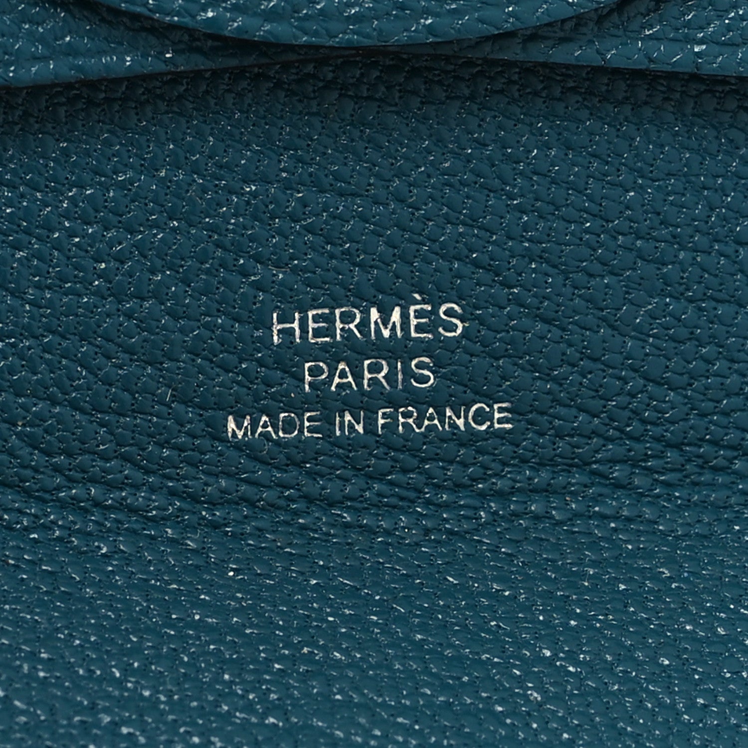 Hermes Chevre Mysore Bastia Coin Purse Vert Bosphore 6 of 6