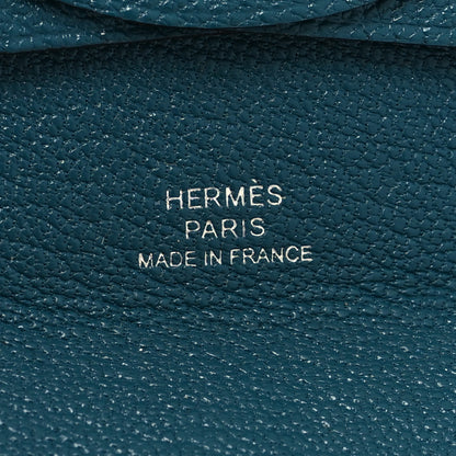 Hermes Chevre Mysore Bastia Coin Purse Vert Bosphore 6 of 6