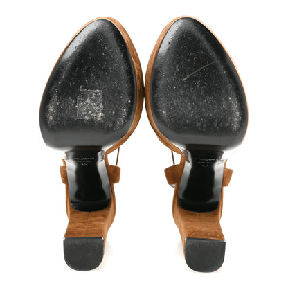 Saint Laurent Cachemire Jodie 95 Tanouk Platform Sandals 42 Land 6 of 10