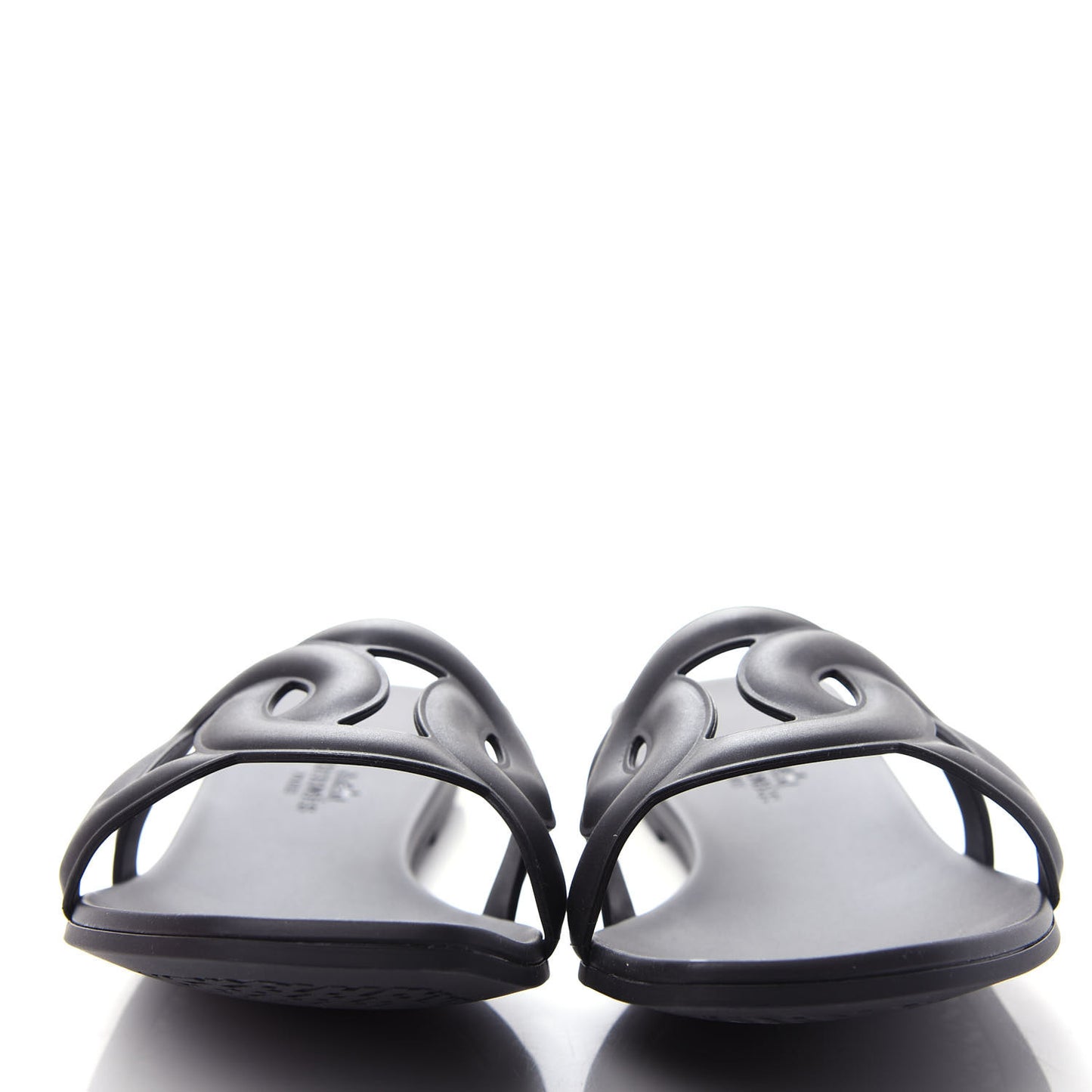 Rubber Aloha Sandals 40 Black