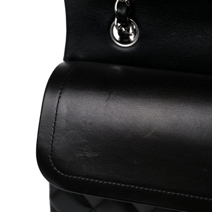 Chanel Lambskin Quilted Medium Double Flap Black 12 of 16