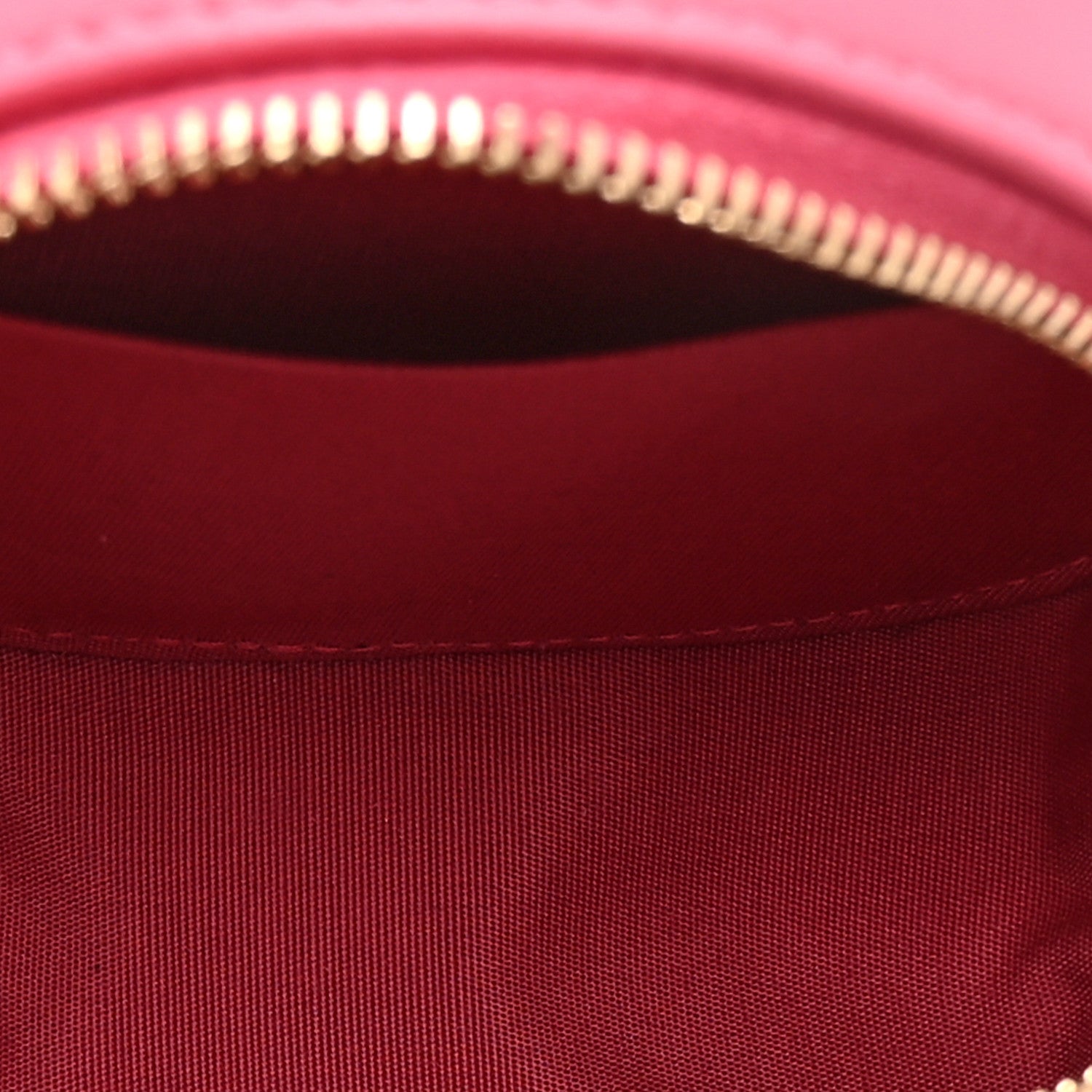 Chanel Lambskin Quilted Studded Round Clutch With Chain Dark Pink 5 of 11