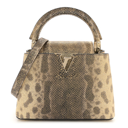 Louis Vuitton Metallic Lizard Capucines Mini Gold 1 of 9