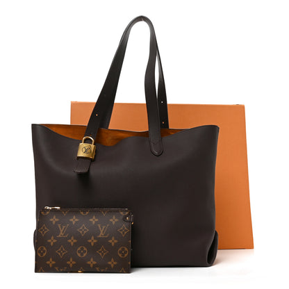 Louis Vuitton Grained Calfskin Low Key Cabas MM Chocolate 10 of 10