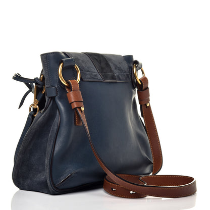 Chloe Suede Small Lexa Shoulder Bag Silver Blue 4 of 10
