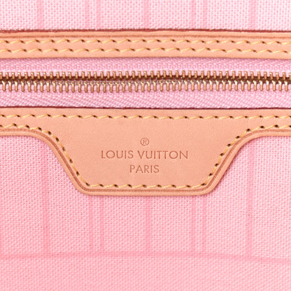 Louis Vuitton Damier Azur Neo Neverfull MM Rose Ballerine 6 of 7
