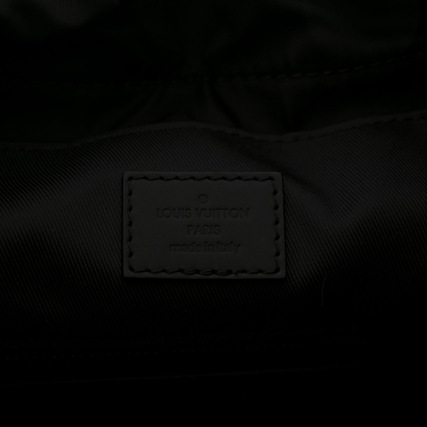 Calfskin Monogram Shadow Discovery Backpack Black
