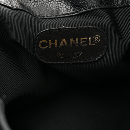 Chanel Caviar CC Drawstring Shoulder Bag Black 7 of 13