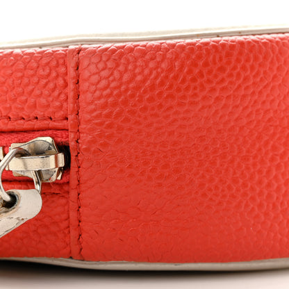 Chanel Caviar Quilted Round Filigree Crossbody Blue White Red 9 of 15