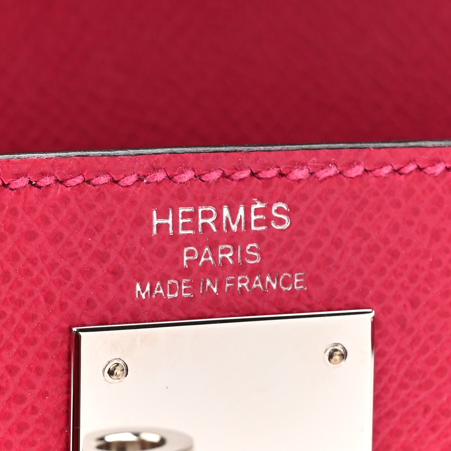 Hermes Epsom Verso Kelly Sellier 28 Framboise Prune 6 of 13