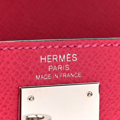 Hermes Epsom Verso Kelly Sellier 28 Framboise Prune 6 of 13