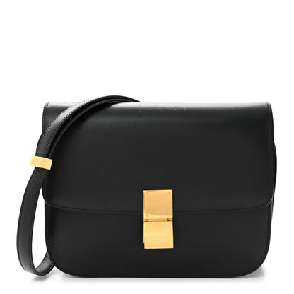 Celine Box Calfskin Medium Classic Box Flap Bag Black 1 of 13