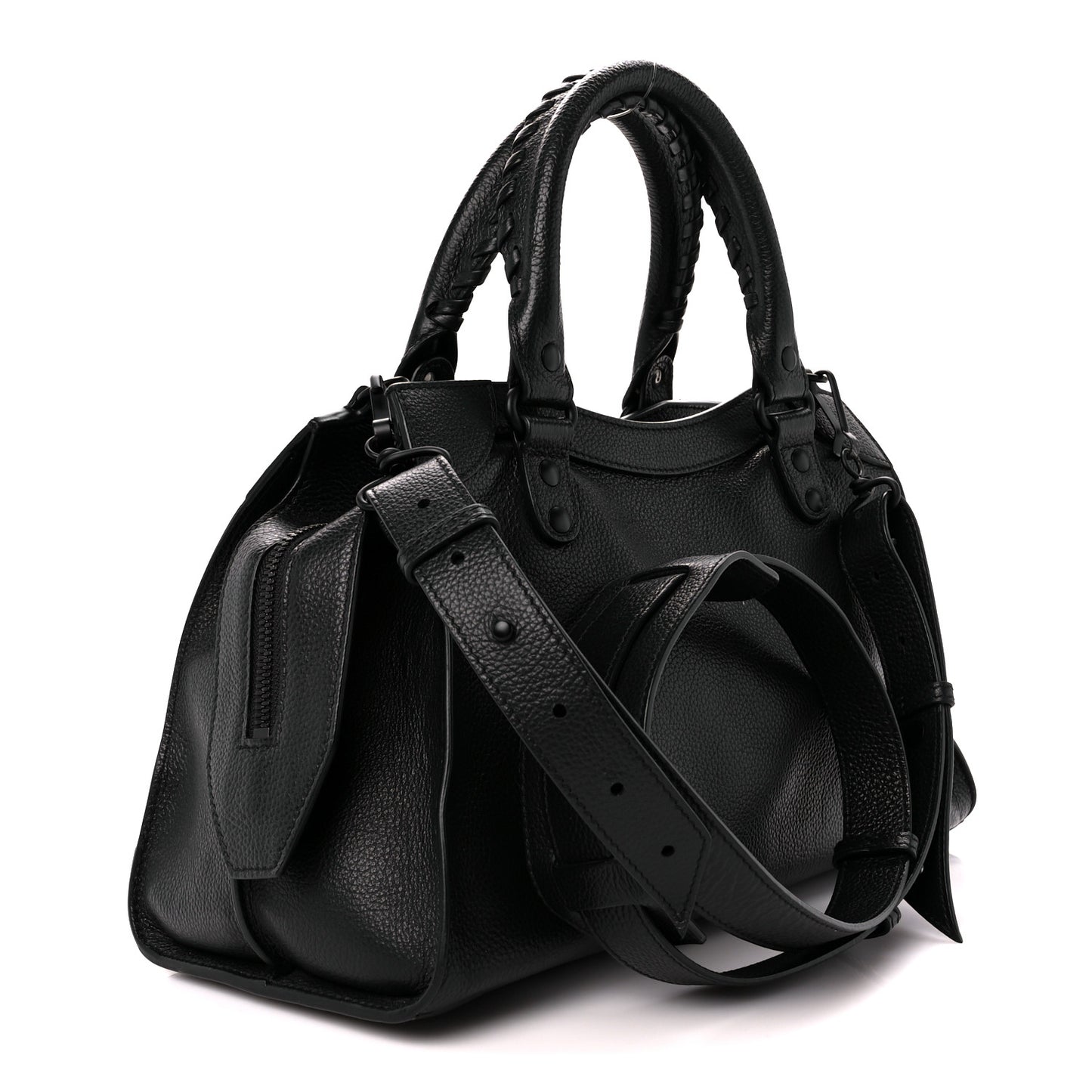 Grained Calfskin Neo Classic Black Hardware S City Black