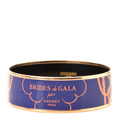 Hermes Enamel Printed Brides De Gala Tattoo Wide Bracelet 70 Rayon 1 of 4