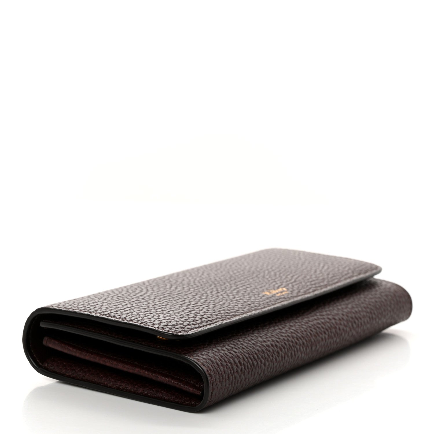 Mulberry Natural Grain Calfskin Continental Wallet Oxblood 4 of 8