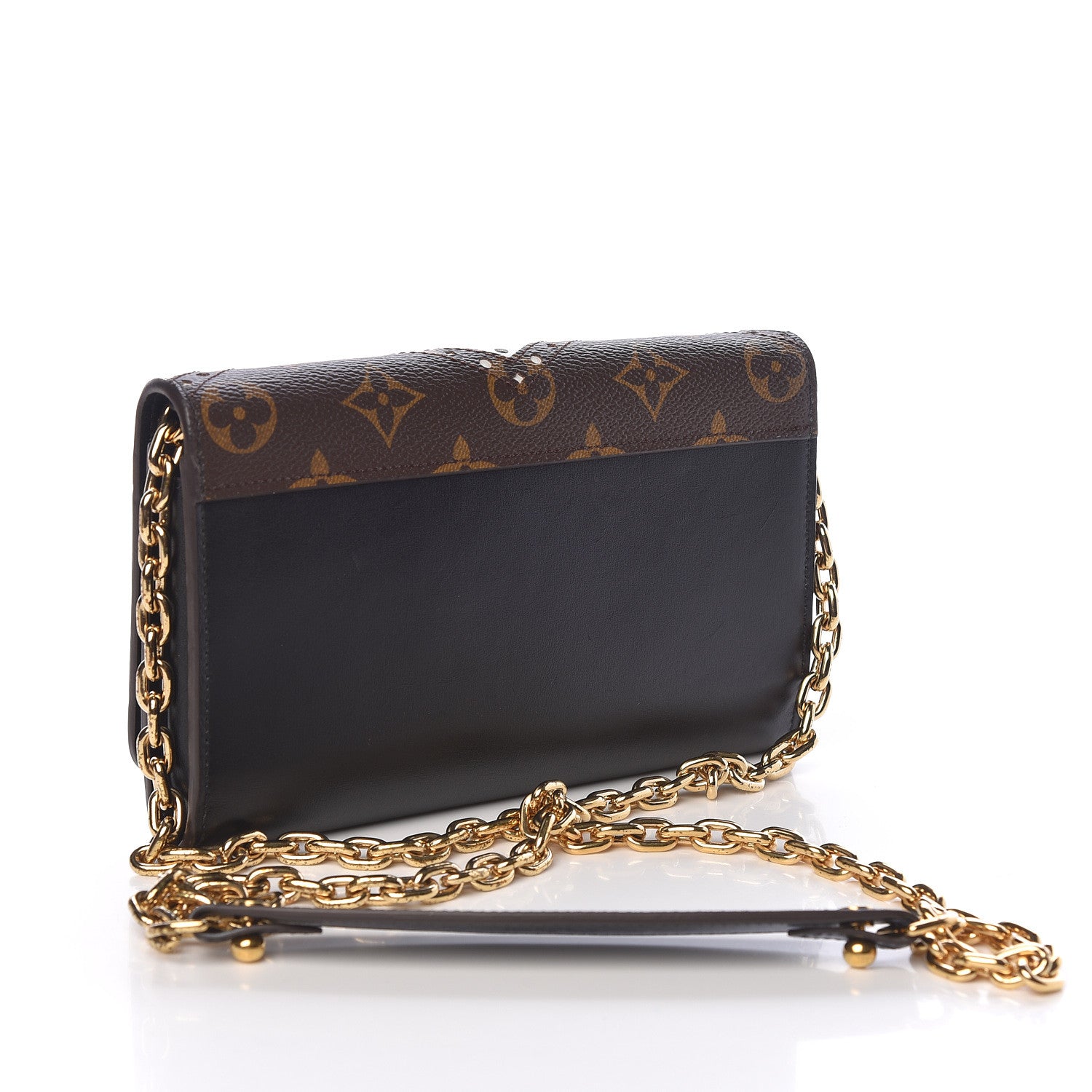 Louis Vuitton Veau Satin Monogram Twist Chain Wallet 3 of 11