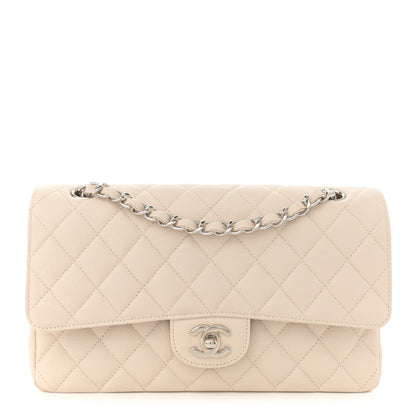 Chanel Caviar Quilted Medium Double Flap Ivory 1 of 11