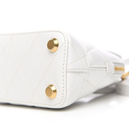 Balenciaga Nappa Calfskin Quilted XXS Ville Top Handle Bag White 8 of 8