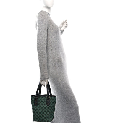 Gucci Monogram Tote Bag Green 3 of 10