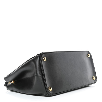 Prada Saffiano Small Galleria Double Zip Tote Black 3 of 4