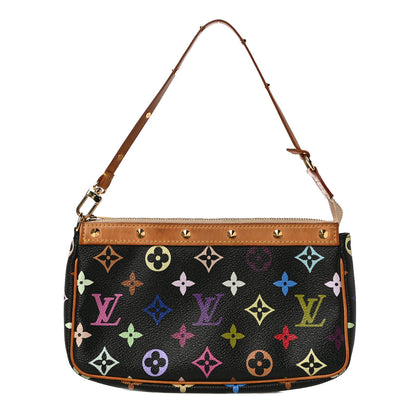 Louis Vuitton Monogram Multicolor Pochette Accessories Black 1 of 14