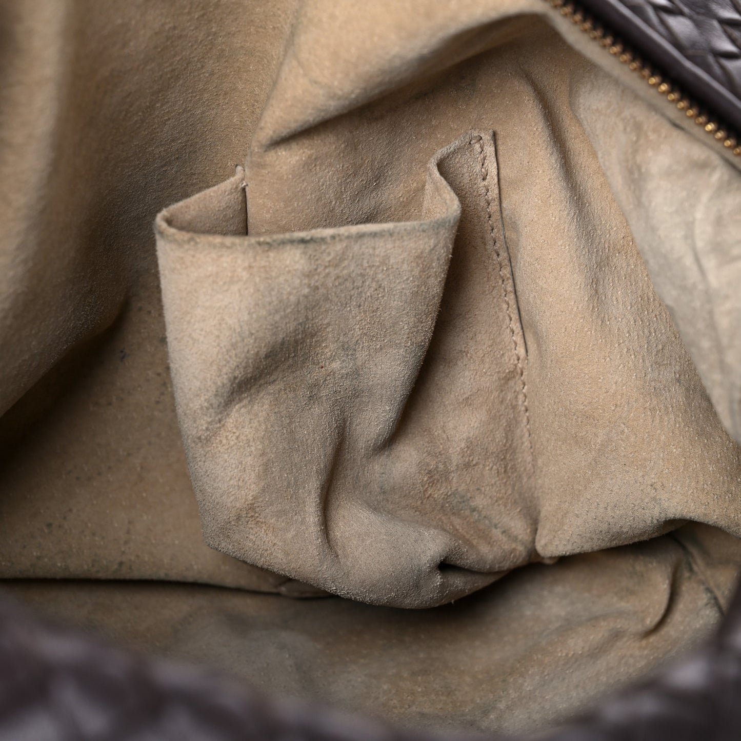 Nappa Intrecciato Montaigne Bag Ebano