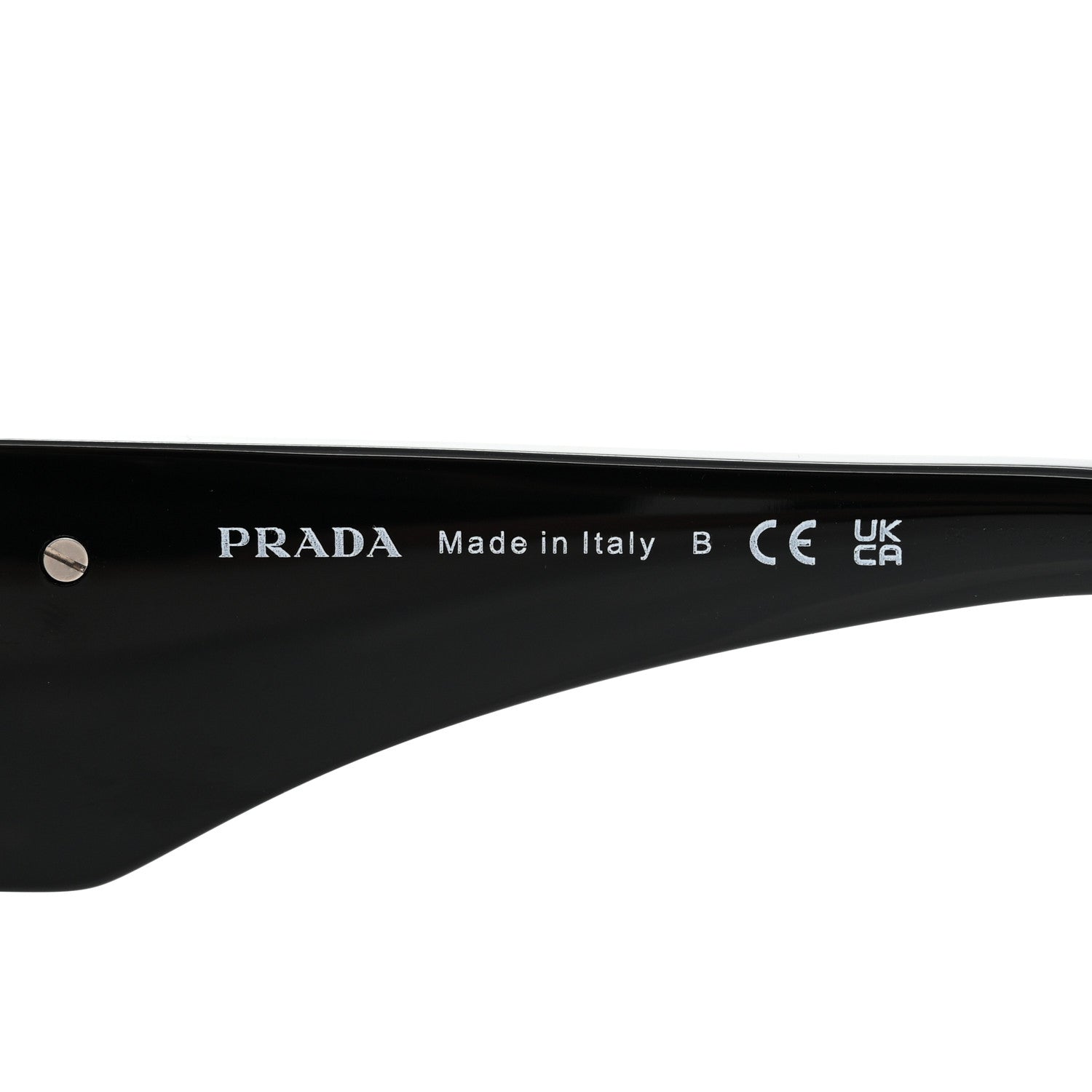 Prada Acetate Symbole Sunglasses SPR 13Z Black 6 of 8