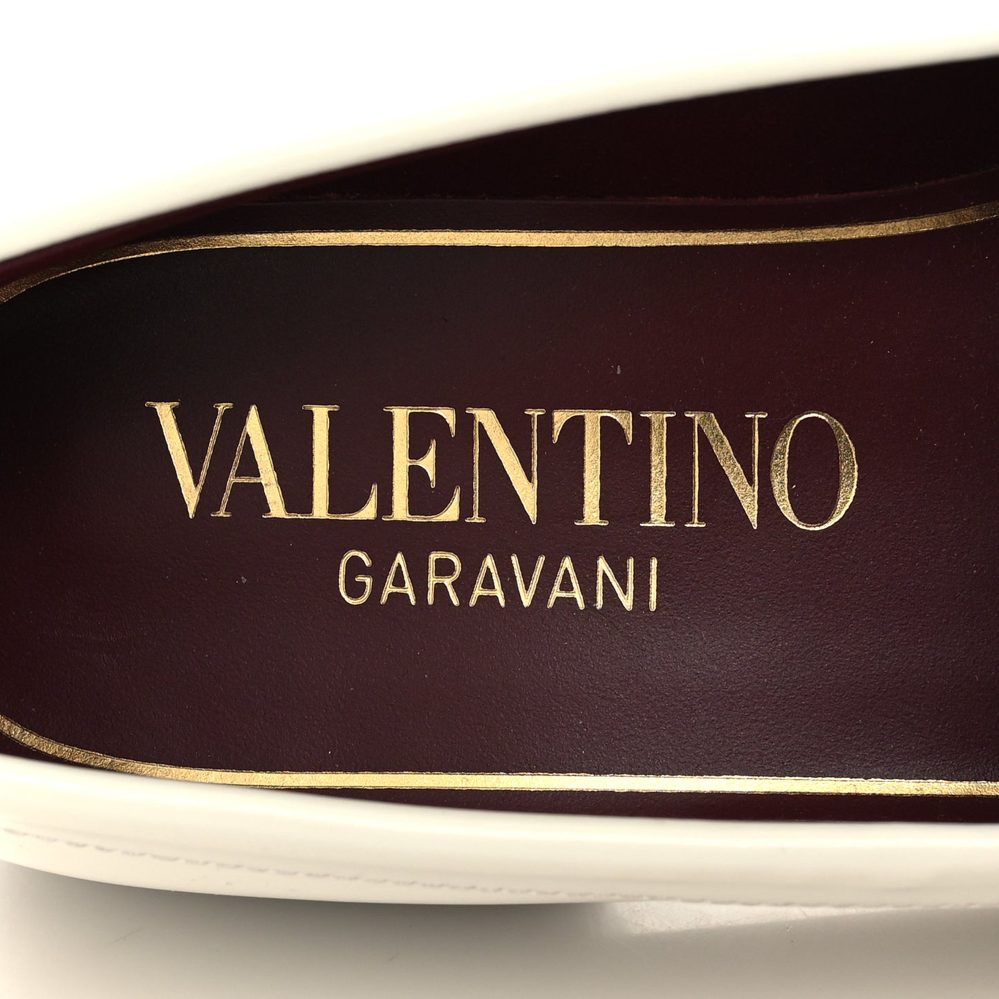 Calfskin VLogo Chain Loafers 39 White