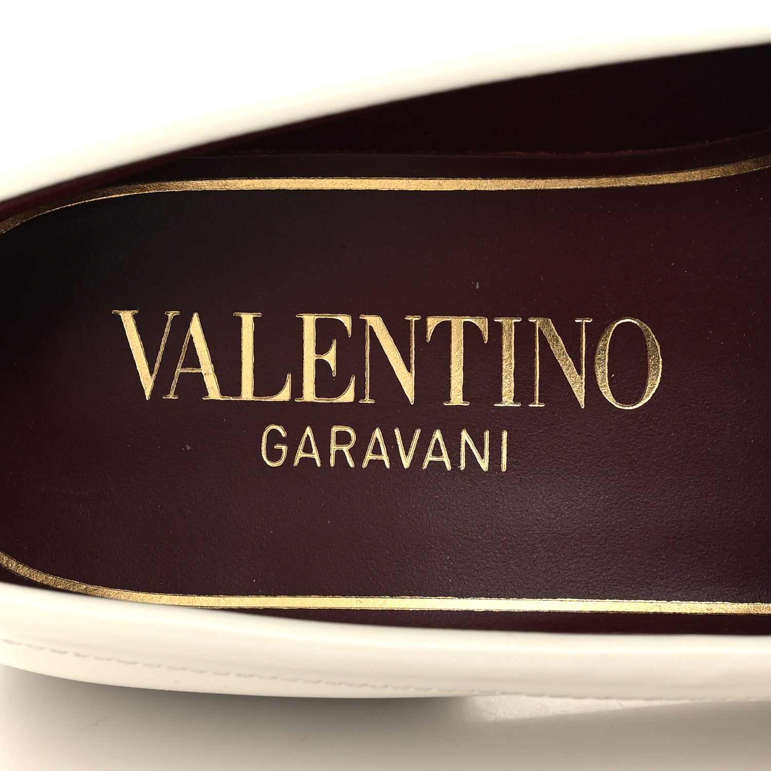 Valentino Garavani Calfskin VLogo Chain Loafers 39 White 8 of 9