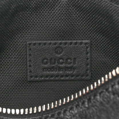 Gucci Sakai Be Green Calfskin Diagonal Stitched Mini Blondie Barrel Shoulder Bag Black 6 of 10