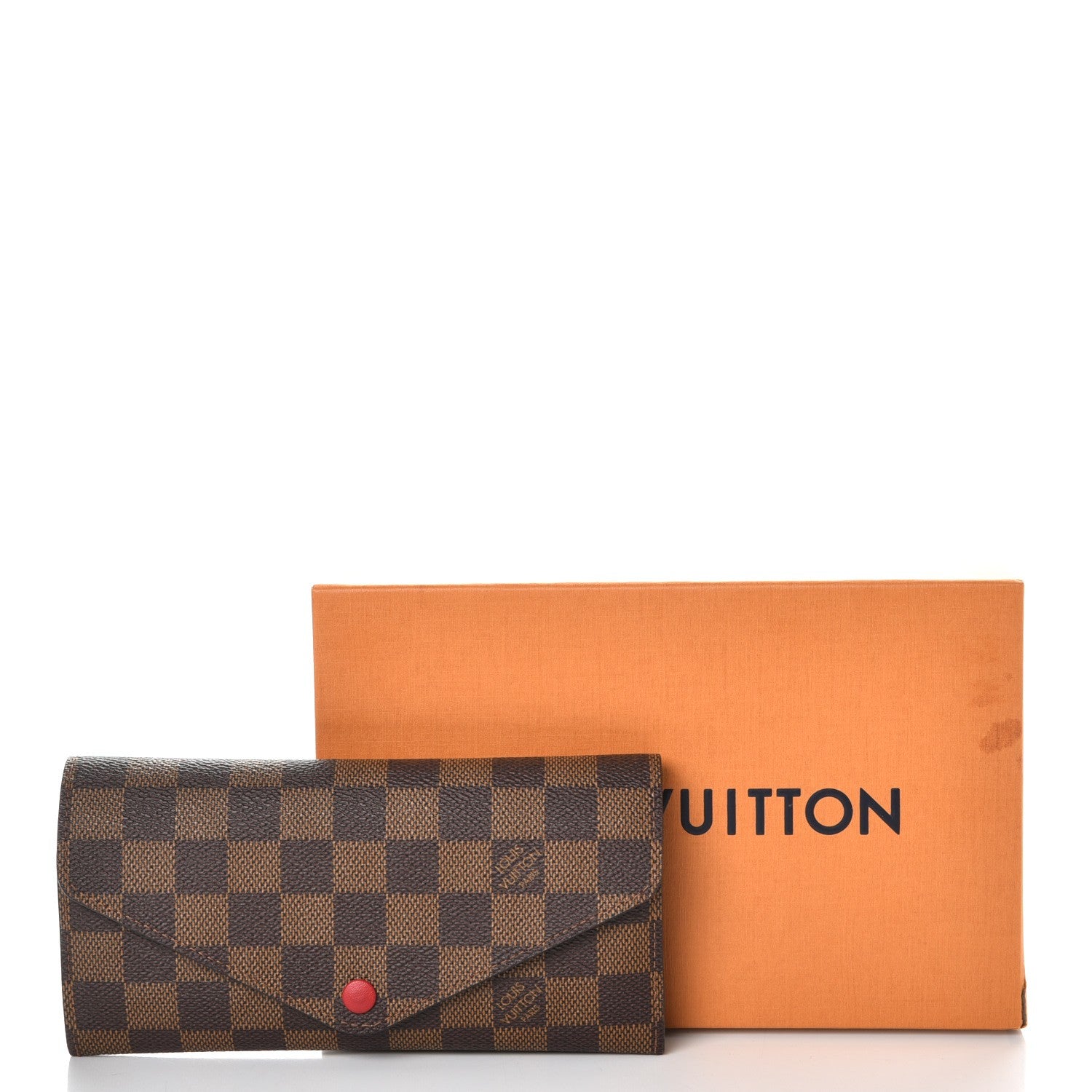 Louis Vuitton Damier Ebene Josephine Wallet Red 12 of 12