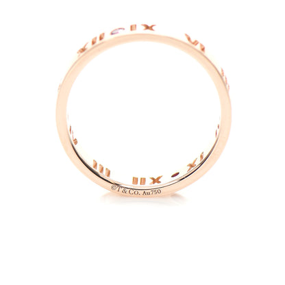 Tiffany 18K Rose Gold Ruby Atlas Pierced Ring 53 6.5 4 of 5